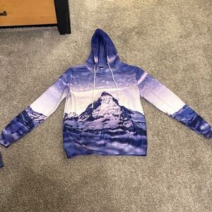 Mountain Print Hoodie